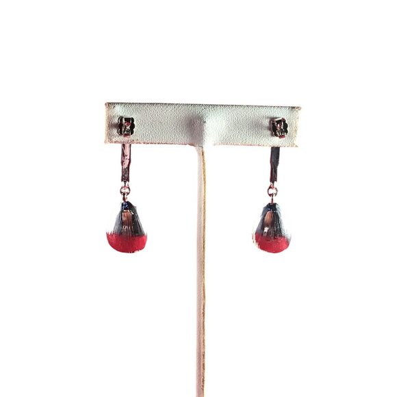 Avon Modern Glamour Jet Drop Pierced Earrings (1611) - Picture 5 of 5